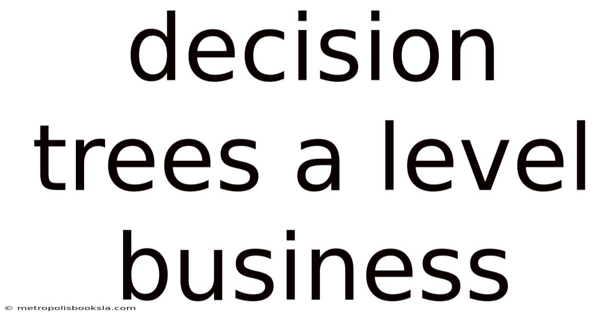 Decision Trees A Level Business