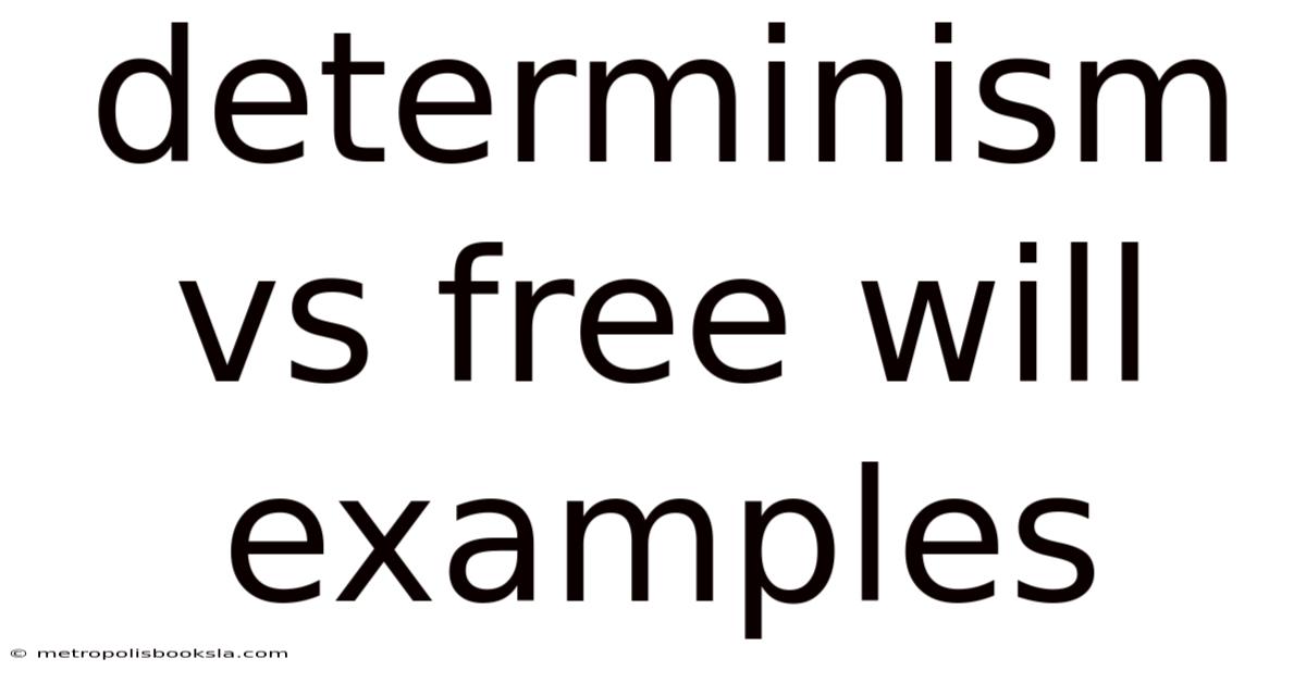 Determinism Vs Free Will Examples