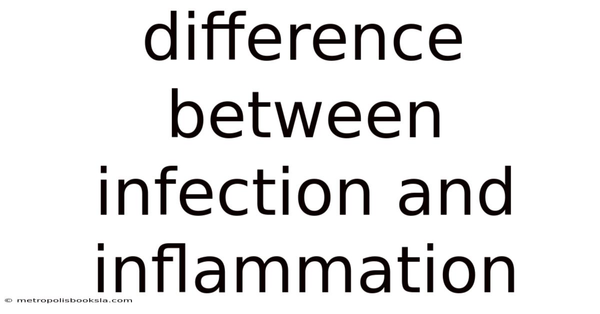 Difference Between Infection And Inflammation