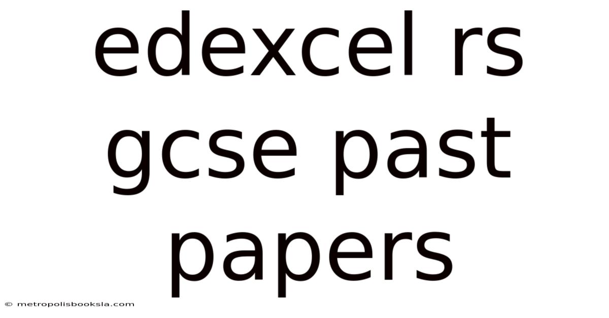 Edexcel Rs Gcse Past Papers