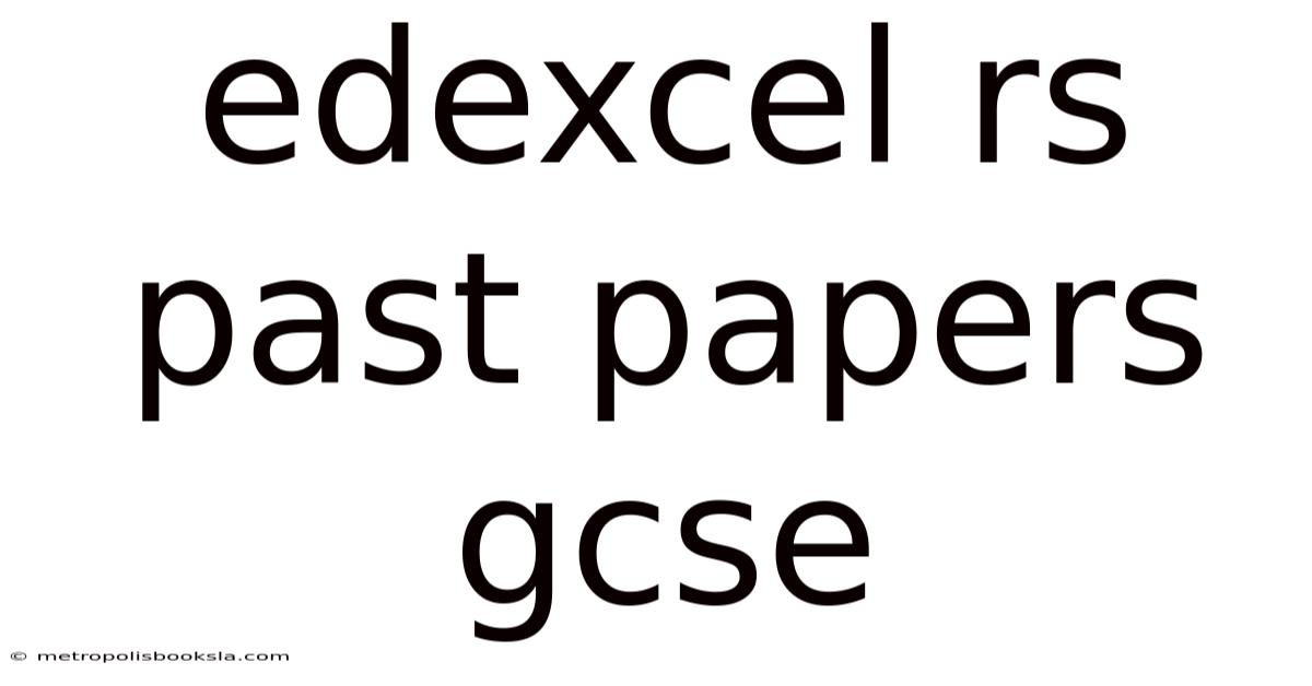Edexcel Rs Past Papers Gcse
