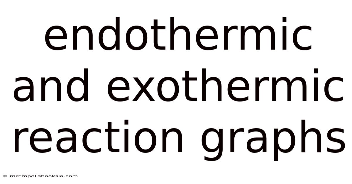 Endothermic And Exothermic Reaction Graphs