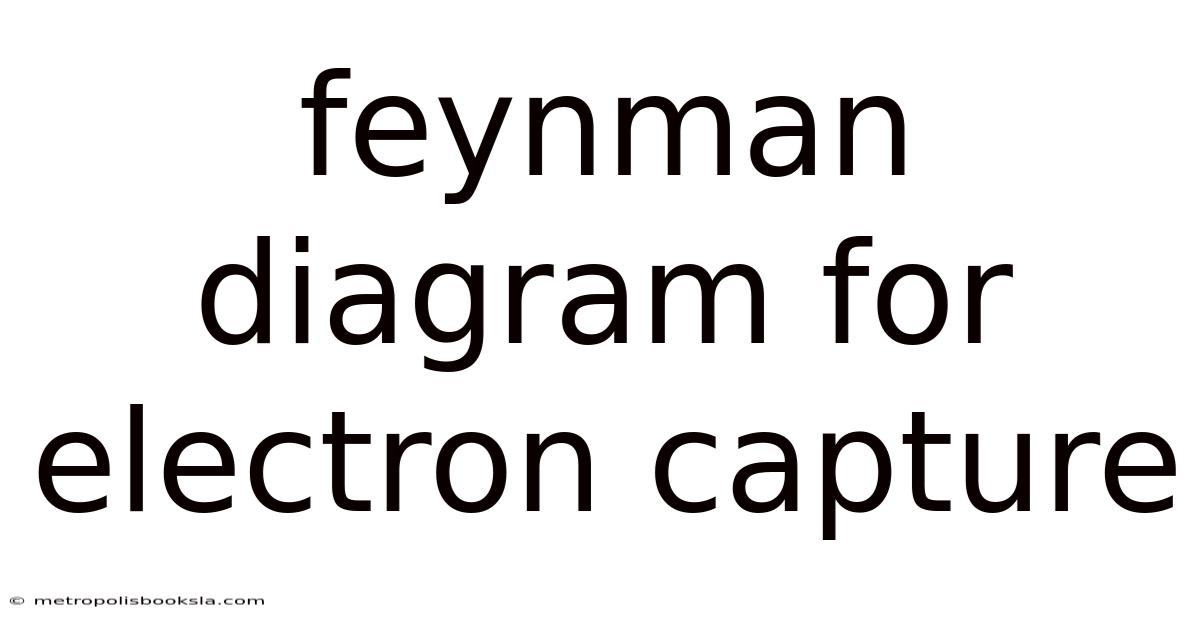 Feynman Diagram For Electron Capture