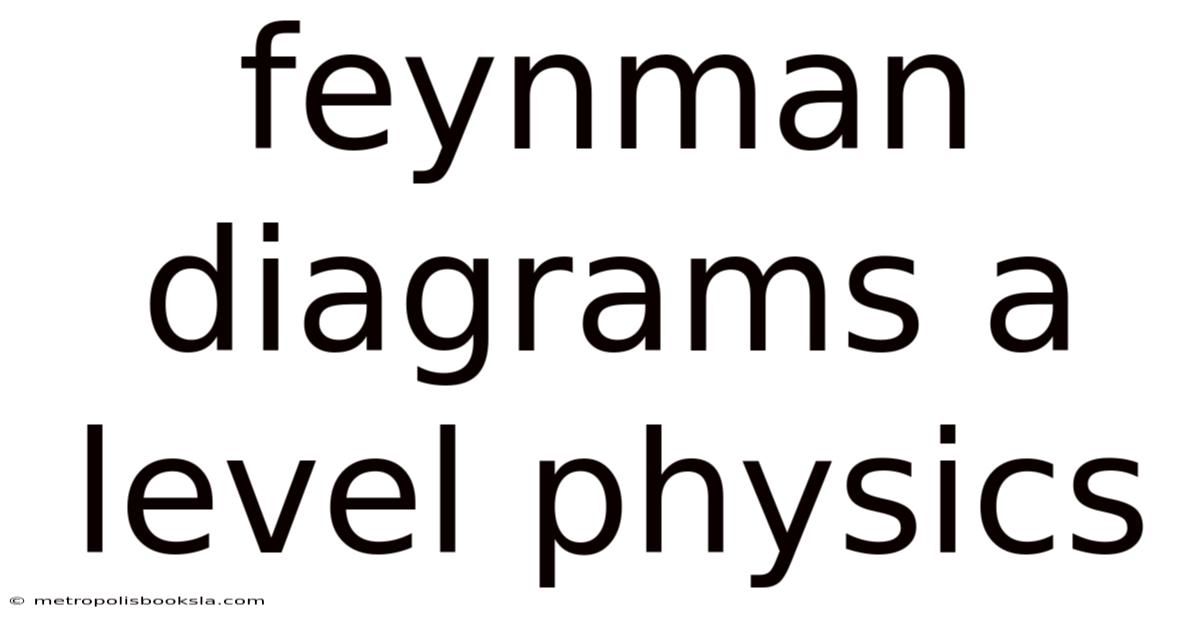 Feynman Diagrams A Level Physics
