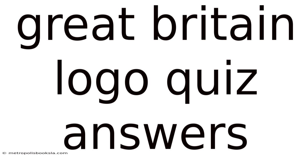 Great Britain Logo Quiz Answers