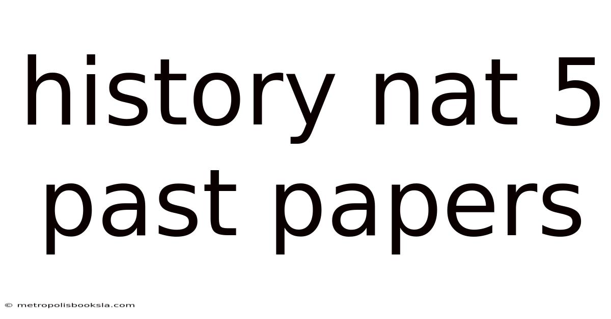 History Nat 5 Past Papers