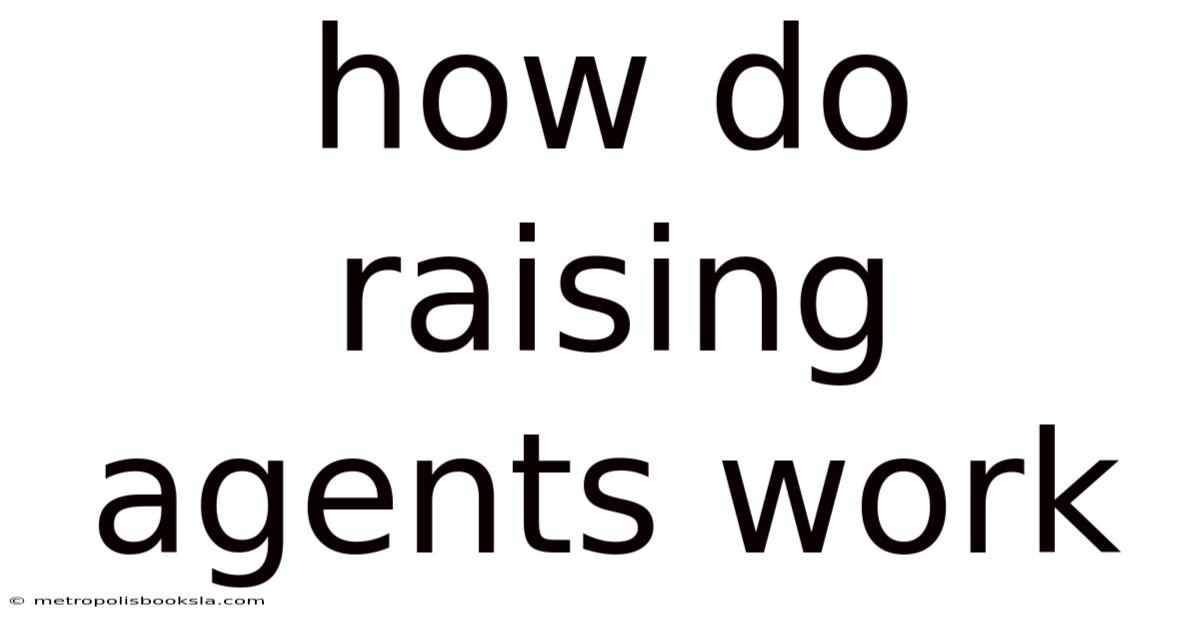 How Do Raising Agents Work