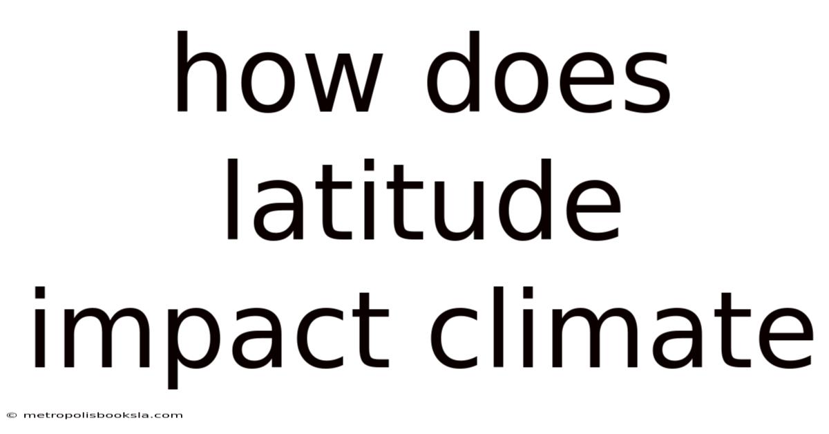 How Does Latitude Impact Climate
