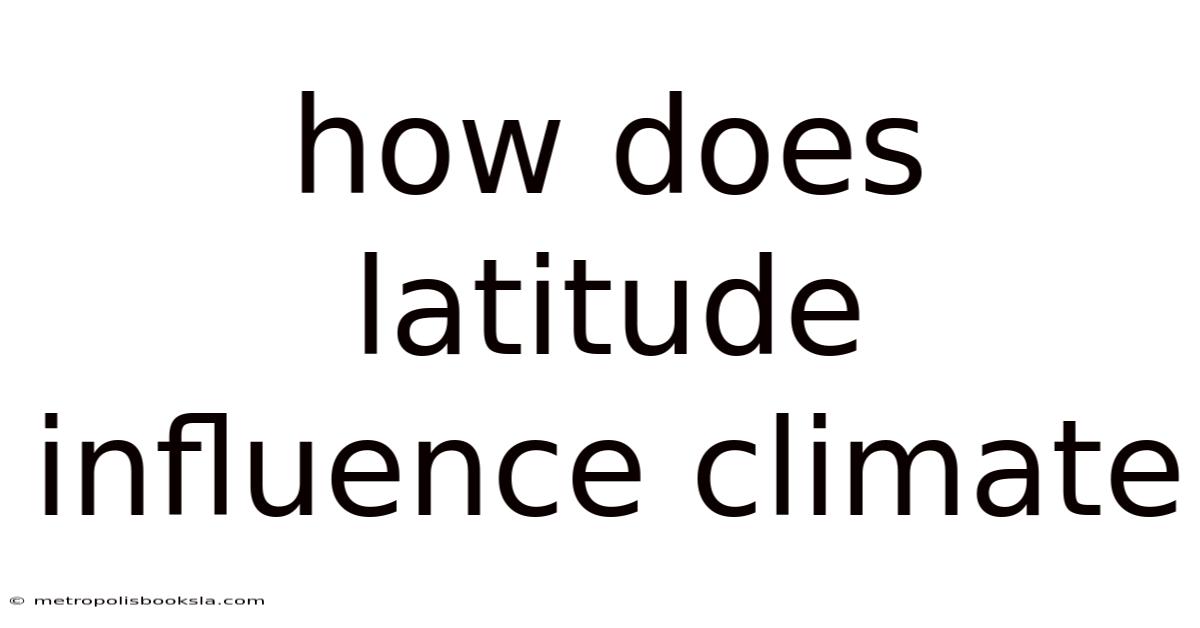 How Does Latitude Influence Climate