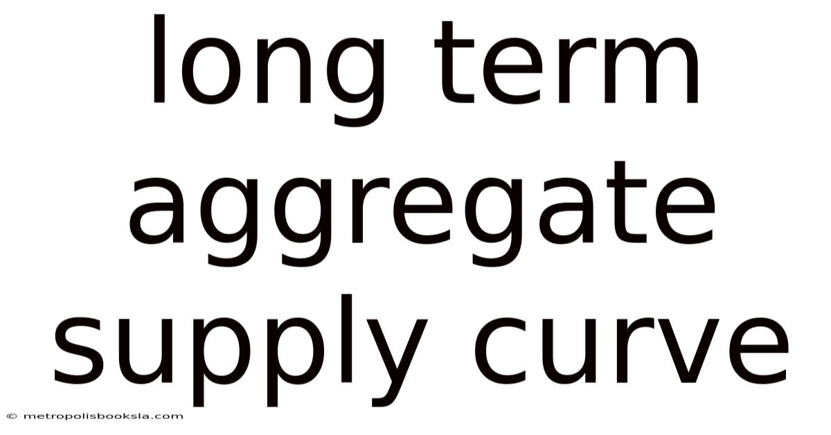 Long Term Aggregate Supply Curve