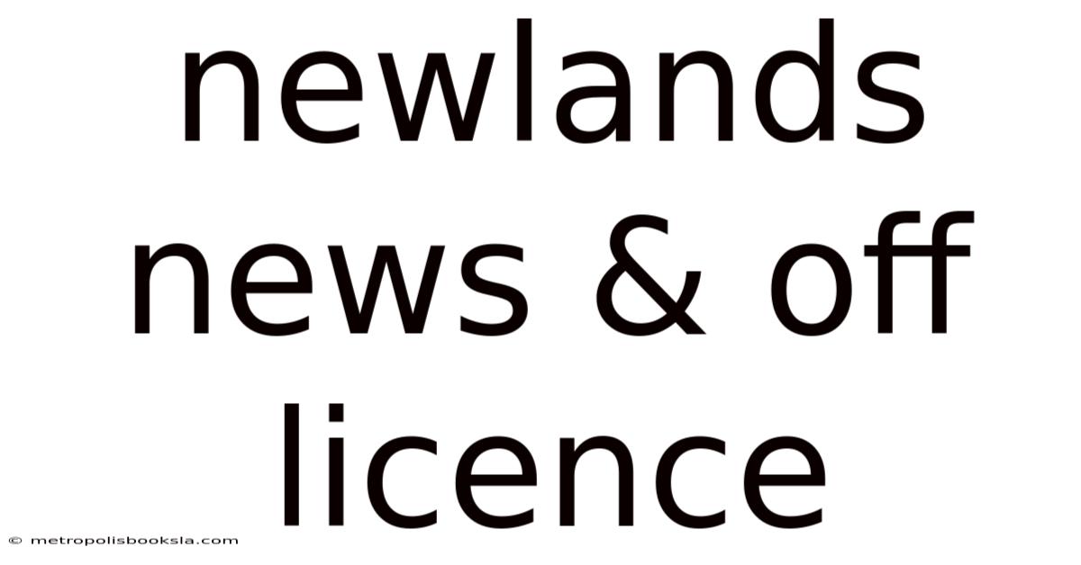 Newlands News & Off Licence