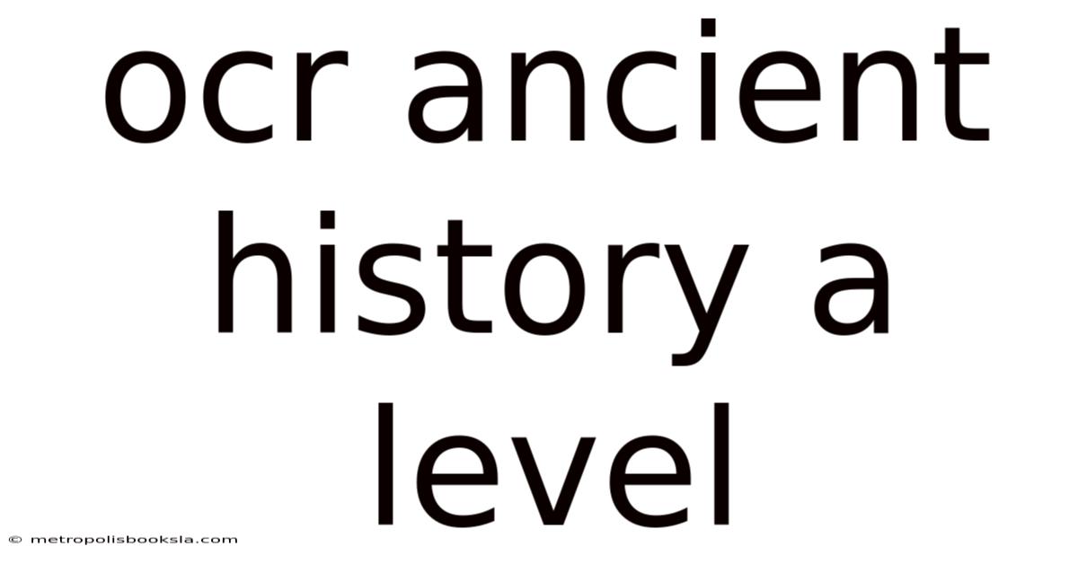 Ocr Ancient History A Level