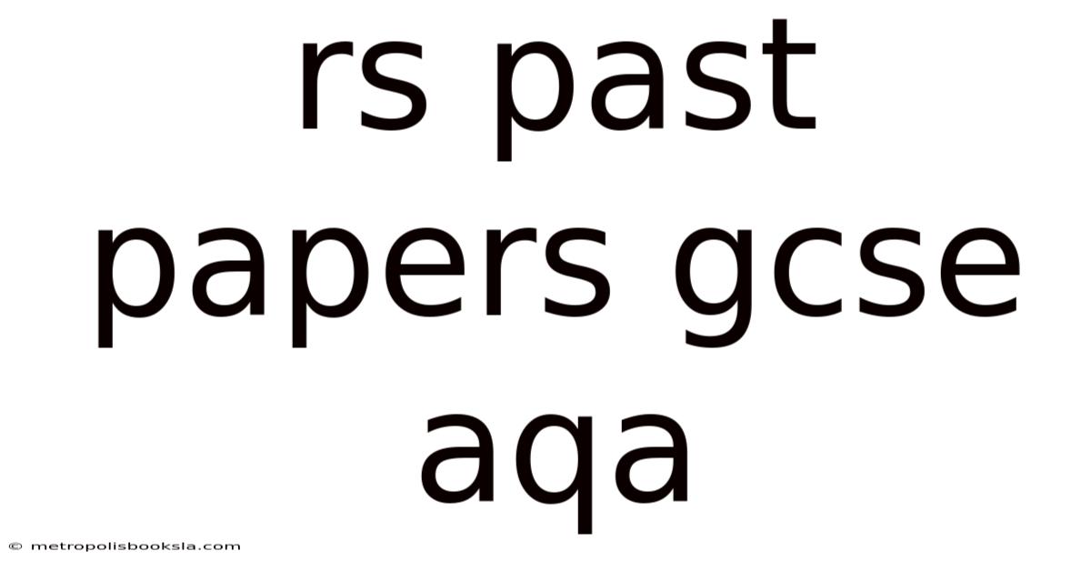 Rs Past Papers Gcse Aqa