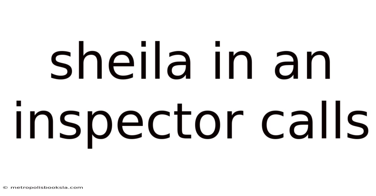Sheila In An Inspector Calls