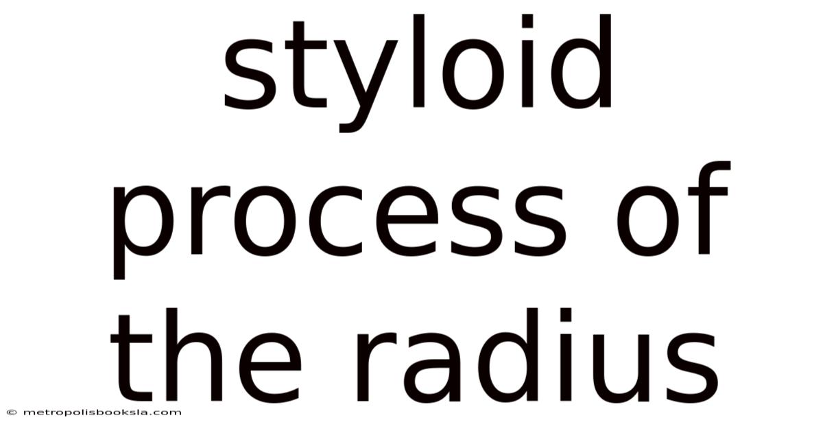Styloid Process Of The Radius