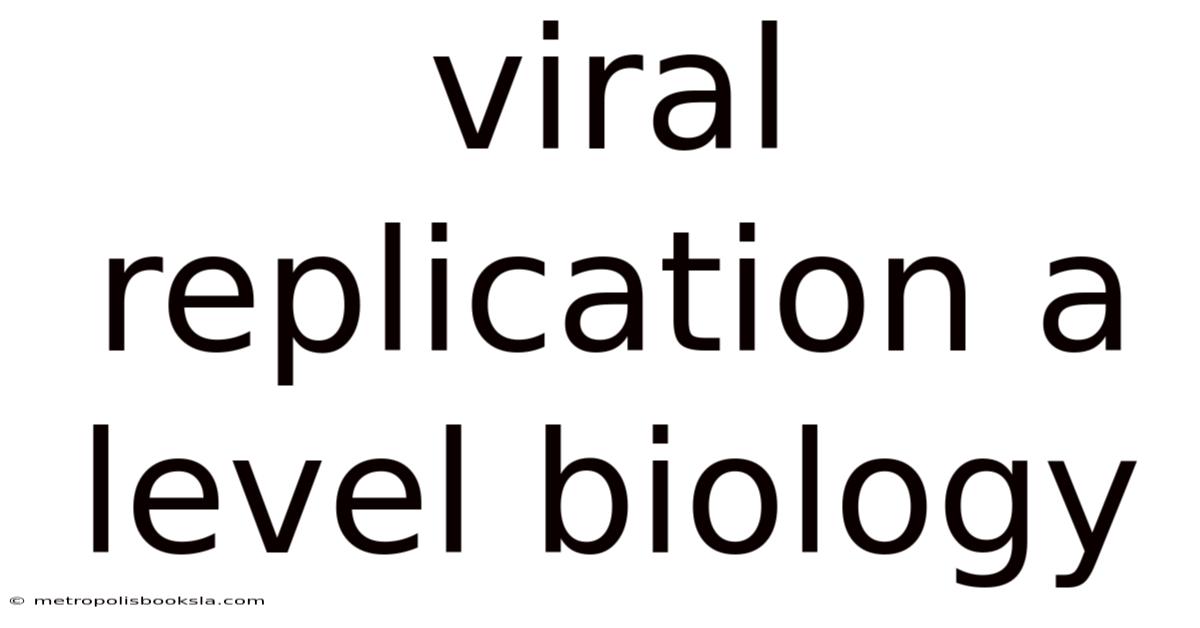 Viral Replication A Level Biology