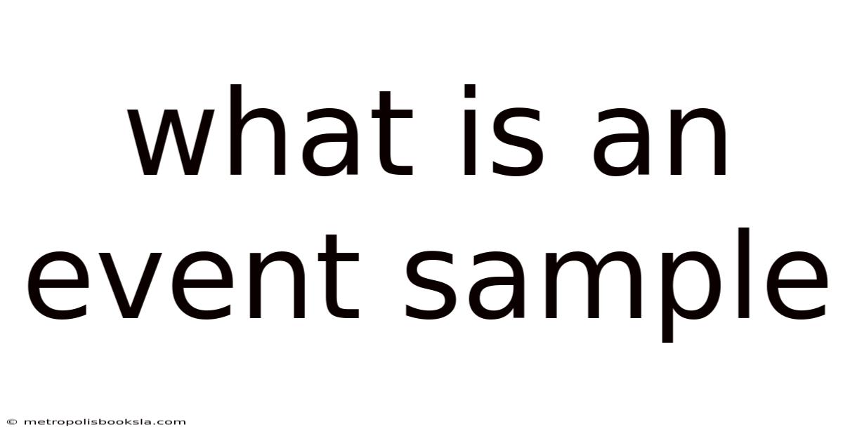 What Is An Event Sample